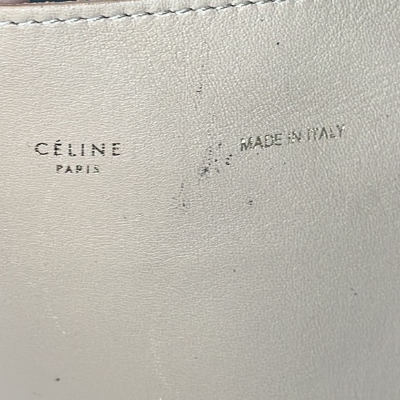 Rare Celine Horizontal Zip Gusset Cabas Tote Bag Large Shopper Beige Leather - Picture 4 of 16